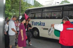 バス降車市庁舎前