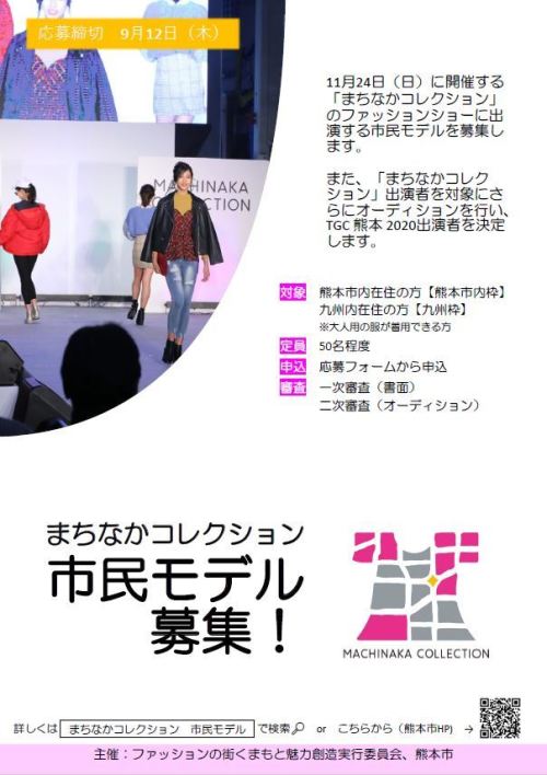 まちなかコレクション市民モデル募集画像