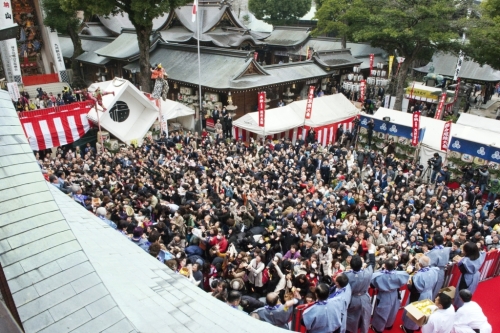 櫛田神社節分大祭の様子（過去の画像）